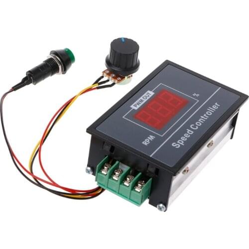 PWM DC Motor Speed Controller 0-100 Digital Display Stepless Speed Regulation