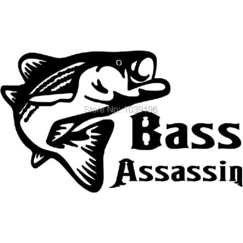 Car Styling New Fashion Funny Fishing Bass Assassin Personalized Creative Reflective Stickers Car Whole Body Decal Vinyl