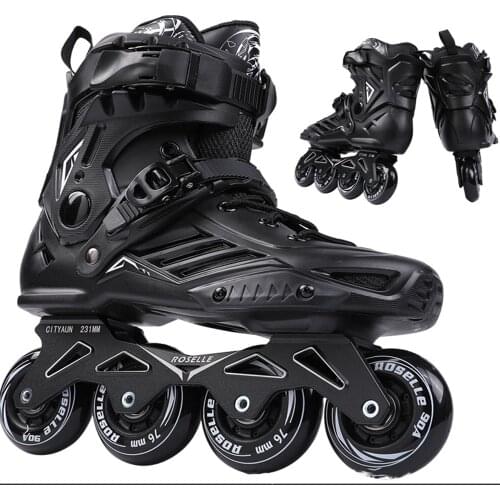 Adult adjustable inline skates with complete polishing wheels, outdoor skates for men and women