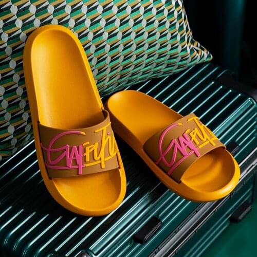 Thick Sole Women Bathroom Slippers Women Indoor Slide Sandals Non-slip Men Ladies Boys Girls Summer Platform Women Shoes