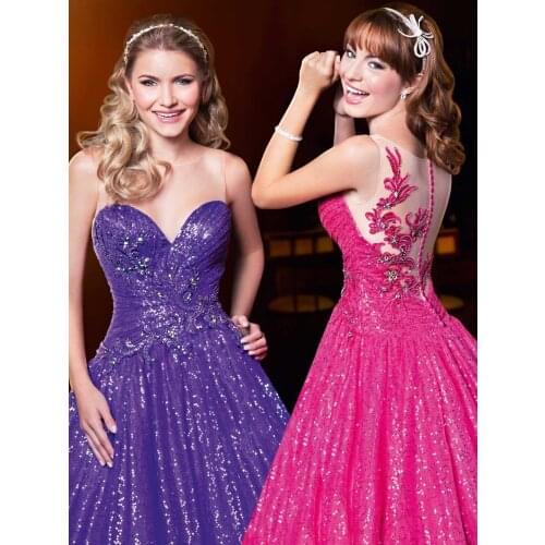 Pristian zouboutin Ball Gown Sequined Lace Prom Crystal Decoration Long Plus Size Vestidos de baile mother of the bride dresses