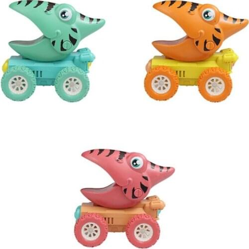 1Set Toy Vehicle Set for Baby Animal Car Friction Car Dinosaur Toy Pull Back Car