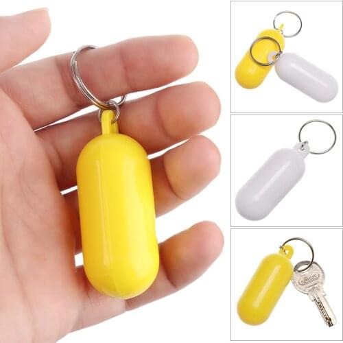 1PCS Plastic PS+Metal Floating Key Ring Kayak Keychain Buoyant Keyring Marine Sailing Float Keys Buckle Rowing Boats Tools