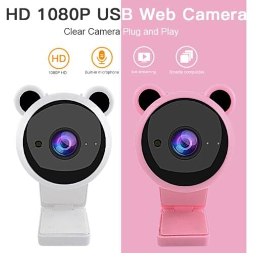 Pripaso HD 1080P Conference Camera Microphone Auto Focus Web Cam for YouTube Video Recording Conferencing Meeting USB Webcam