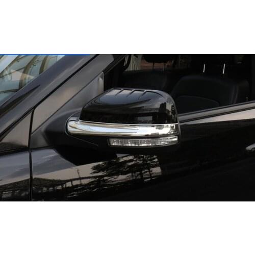 2pcs ABS Chrome side mirrors anti-rub decoration trims for Ford Explorer 2011 2012 2013 2014 2015 2016 2017