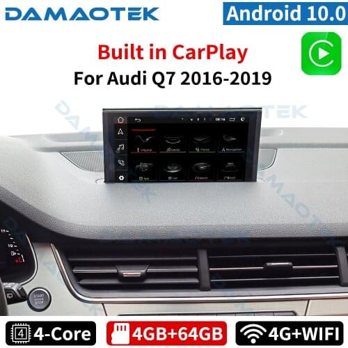 DamaoTek 9 inch Android 10.0 car dvd player auto for Audi Q7 2016-2019 multimedia radioandroid navigation system carplay screen