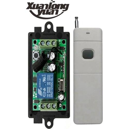 3000M Long Range DC12V 1CH RF Wireless Remote Control Switch System Transmitter+Receiver lamp/ window/Garage Doors/ shutters