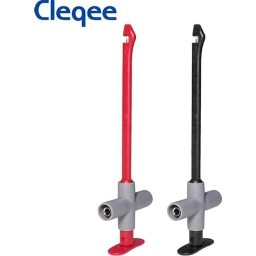 Cleqee P5010 2pcs puncture probe Auto repair multimeter test clip car test tool can connect to 4mm banana plug