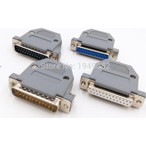DB25 data cable connector plug VGA Plug connector 2 row 25pin port socket adapter female Male DP25