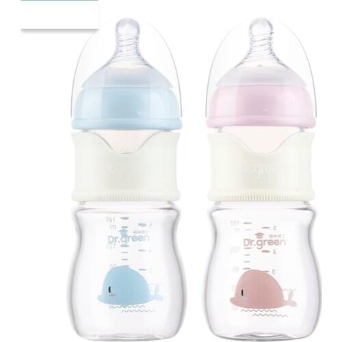Baby PPSU Glass Bottle Wide-bore Quick Flush Baby Bottle Anti-colic Newborn Milk Bottle Training Baby Feeding Accessories