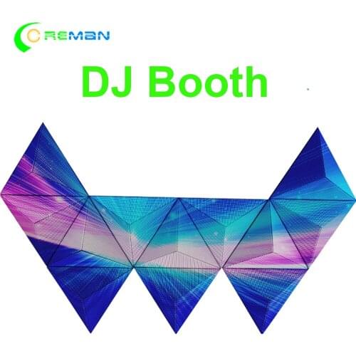 DJ Booth LED Display Screen Full Color backdrop P5 Facade Nightclub Bar sound lighting system