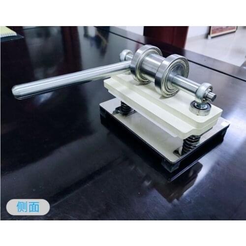 Double Wheel Hand Leather Cutting Machine Photo Paper PVC / EVA Sheet Cutter DIY Leather Die Cutting Punching Tool Manual Press