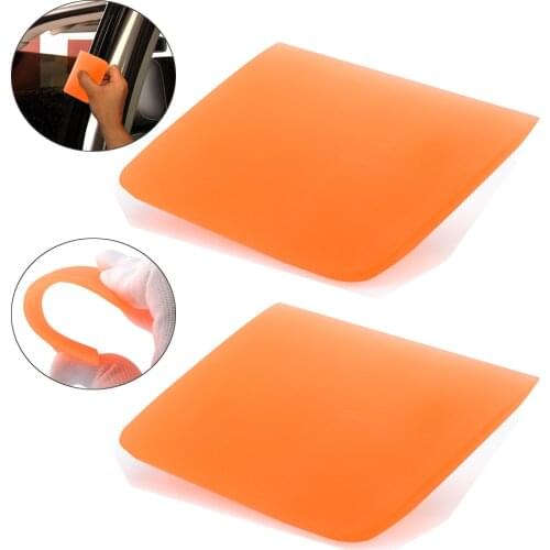 FOSHIO Carbon Fiber Foil Vinyl Film Soft Squeegee Glass Window Cleaning Rubber Scraper Decals Sticker Remover Car Wrapping Tools
