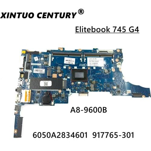 Laptop motherboard For HP Elitebook 745 G4 MT43 Mainboard 917765-001 917765-601 6050A2834601 A8-9600B CPU