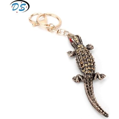 Fashion Jewelry Lizard Keychain Animal Pendant Key Rings Vintage copper Charms Key Chain Women Men Keyrings Handbags Accessories