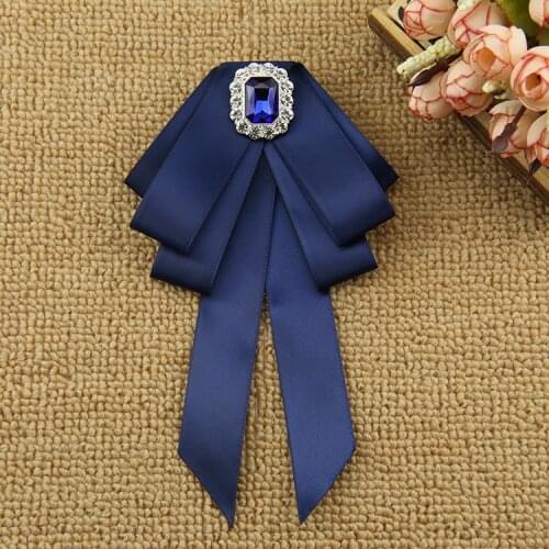 Men Neck Collar Shirt Bow Tie Fashion Rhinestone Crystal Wedding Banquet Party Necktie Cravat Luxury Tassels Ribbon Bowtie Ties