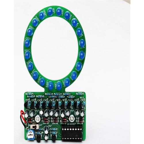 Gradient LED Water Lamp Production Kit Electronic DIY Parts 4017NE555 Welding Training Skills Competition