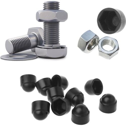 2019 New 10Pcs M6 M8 M10 M12 Bolt Nut Dome Protection Caps Covers Exposed Hexagon Plastic