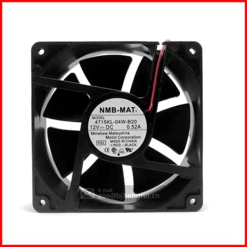 Original NMB 12038 12V 0.52A 4715KL-04W-B20 UPS 12CM chassis cooling fan