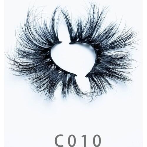 30mm C10 5D Handemade Natural Fluffy Real Long Mink Lashes False StripSoft Eyelashes Volume Extension Dramatic Faux Cils