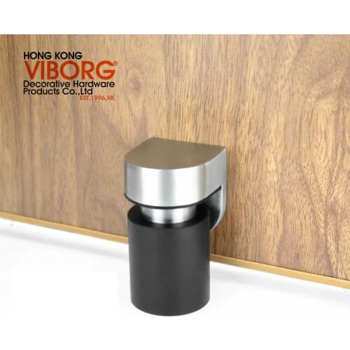 VIBORG Deluxe SUS304 Stainless Steel Casting Heavy duty Floor mounted Pop Up Magnetic Magnet Door Stopper Door Stop Doorstop