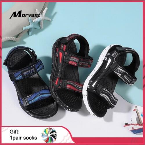 Kids Sandals Summer Breathable Childrens Sandals Non-slip Wear-resistant Boys Shoes Fabric Mesh Kids Footwear