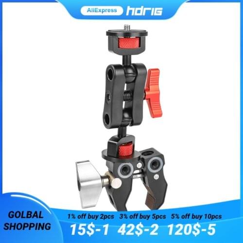 HDRiG Super Clamp With Multi Magic Arm For Can Be Quickly And Easily Mount On A Supporting Object For Photo Studio