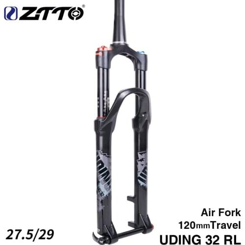 ZTTO 120mm Travel Air Fork 26 27.5 Inch Forged Thru Axle QR Quick Release Suspension Straight Tapered Tube MTB Bicycle Bike Fork