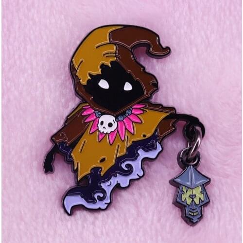 The lantern ghost enamel pin cute spooky Halloween collection