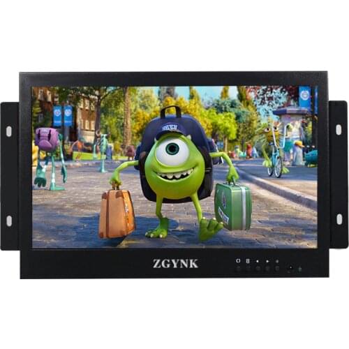 10 inch open embedded cabinet installation security industrial LCD monitor HDMI VGA BNC HD interface