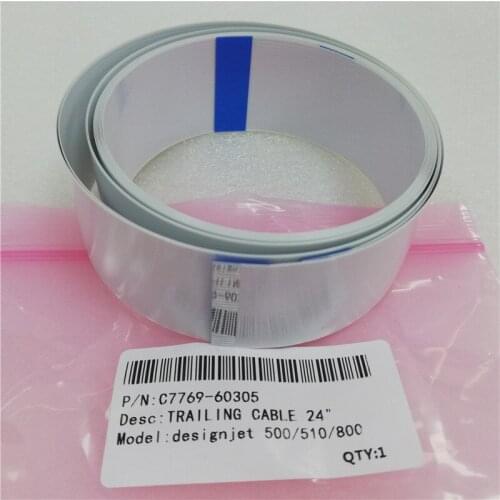 10pcs free shipping C7769-60305 C7769-60147 24" trailing cable for HP designjet 500 800 plotter parts