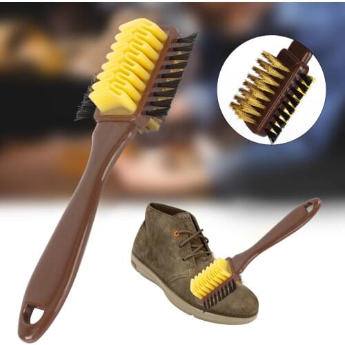 3 in 1 Suede Nubuck Shoes Boot Cleaner Shoe Brush Cleaning Brush & Rubber Eraser Set Clean Scrubber Handbag Brushes