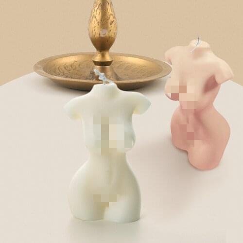 3D Body Candle Mold Silicone Wax Mould Male and Female Design Art Fragrance Candle Making Soap Chocolate Cake Decorating