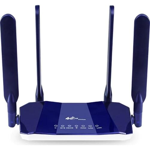 4G LTE CPE Router 300Mbps CAT4 Wireless CPE Routers Unlocked Wifi Router 4G LTE FDD RJ45Ports&Sim Card Slot Up to 25users