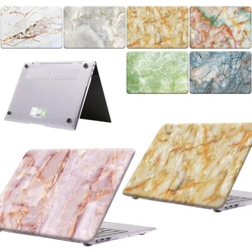 Laptop Case for Huawei Honor MagicBook Pro 16.1/14/15/MateBook X Pro 13.9 2019/Mate Book D14/D15/X 2020 Marble Hasp Shell Cases