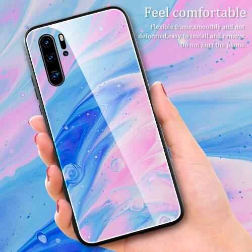 Marble Pattern Tempered Glass Phone Case For Samsung Note 20 Ultra Cover For Samsung S20 Ultra A20S Marble Pattern Glass Case