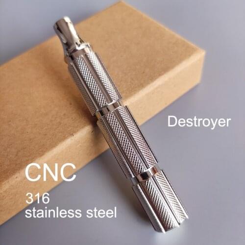 Dscosmetic Destroyer 316L stainless steel safety razor handle