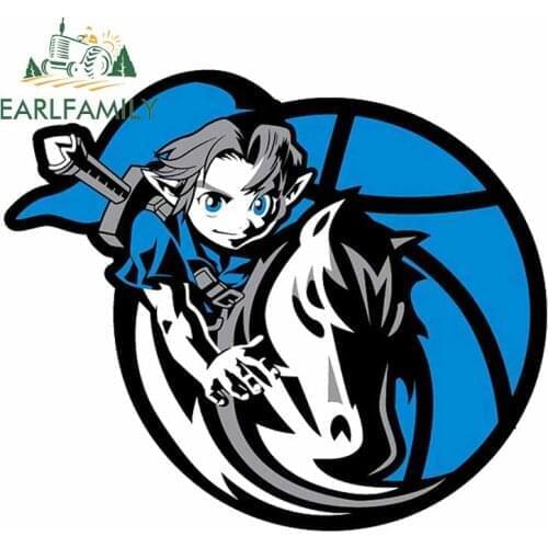 EARLFAMILY 13cm x 11.1cm for Brave Blue Knight Occlusion Scratch Fashion Car Stickers Personality Waterproof Sunscreen Decal