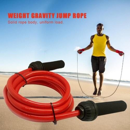 Fitness Equipment Explosive weight-bearing bold and heavy sport jump rope Fitness exercise adjustable skipping