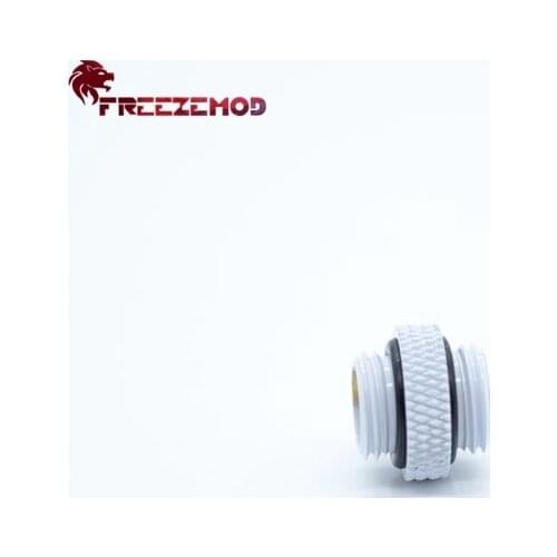 FREEZEMOD HDS-DT10B G1/4 ''mini dual external thread connection double male adapter computer pc water cooler fitting