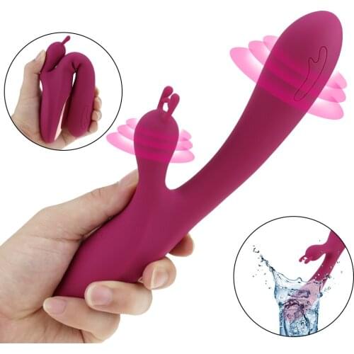 Simulation Finger Vibration AV Stick Vibrator Clitoris Stimulating G-spot Pushing Female Masturbation Device Sex Toy