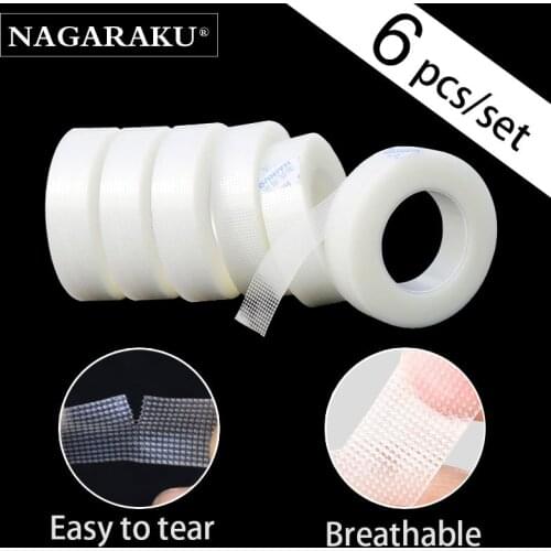 6 pcs Isolation Eyelash Extension Under Eye Pad Tape For False Eyelash Adhesive Tape Easy Tear