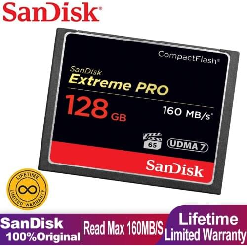 SanDisk Compact Flash High Speed CF Memory Card 64GB 256GB 32GB 128GB CF UDMA7 Extreme Pro CompactFlash Memory Card For 4k Video