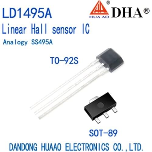 LD1495A SS495A Linear Hall sensor ASIC TO-92S SOT-89