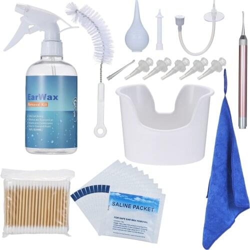 Ear cleaning kit Ear Wax Removal Tool Water Washing Syringe Squeeze Bulb Ear Cleaner for Adults Kids Earwax