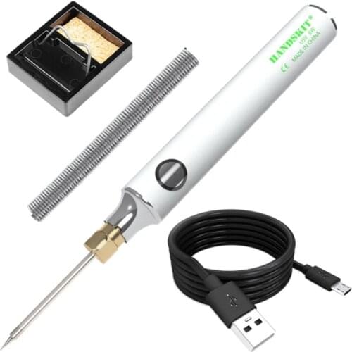 Low Voltage Portable Mini USB Charging Welding Iron Set 8 w 5V Adjustable Temperature Soldering Iron Tool for Home DIY