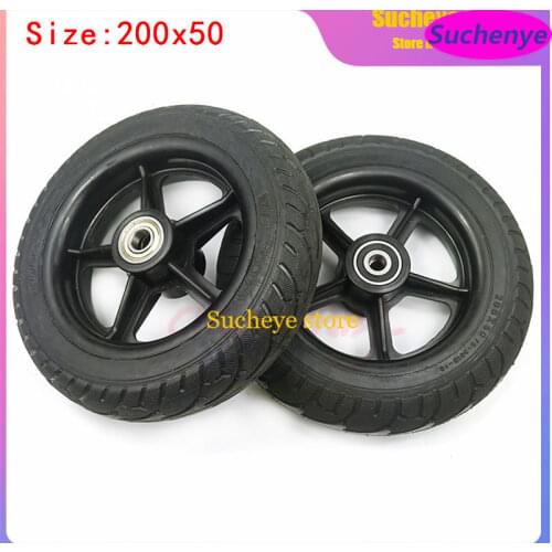 Upgrade Wheels 200x50 Solid Tire Wheel 8 Inch Non-pneumatic Tyre Wheel Hub for Kugoo S1 S2 S3 C3 MINI Electric BIKE