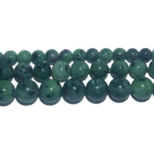 Wholesale Natural Stone Epidote Stone Round Loose Beads 6 8 10 MM Pick Size For Jewelry Making DIY Bracelet Necklace Material