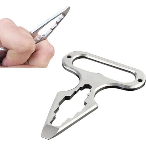 Outdoor EDC Self-defense Spike Multifunction Tool Wrench Bottle Opener Screwdriver Camping Multifunction Outdoor Defensive Tool