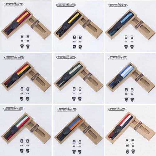 Stripe Vintage Shoulder Neck Sling Strap, DSLR Photography Durable Cotton Camera Belt for Sony Nikon Canon Olympus Camcorder